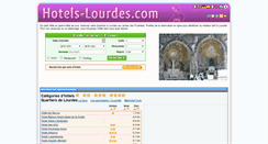 Desktop Screenshot of hotels-lourdes.com