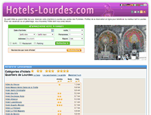 Tablet Screenshot of hotels-lourdes.com